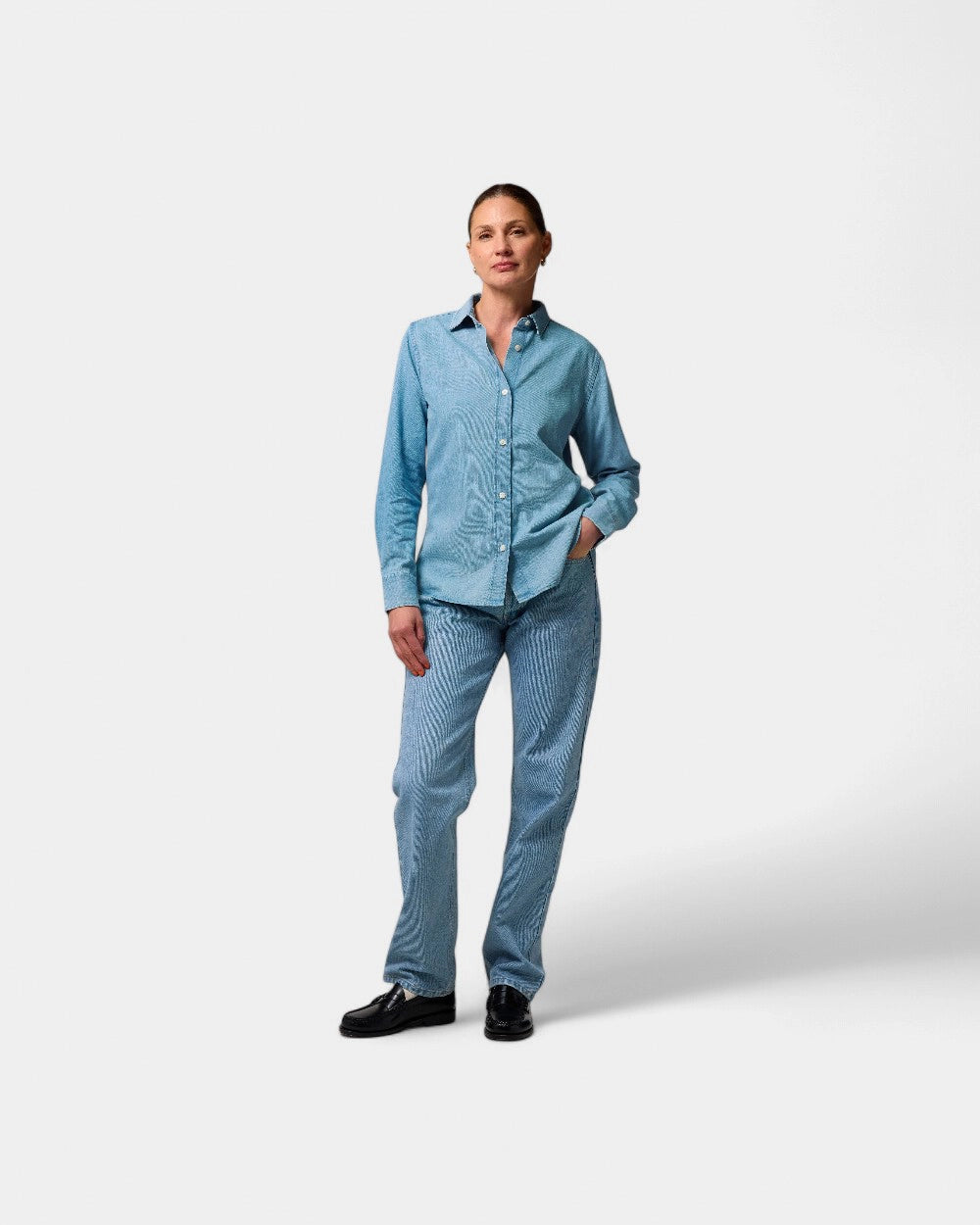 Chemise Stella Denim à personnaliser
